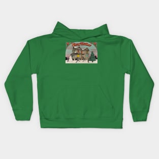 Beetle Bros Christmas Card Kids Hoodie